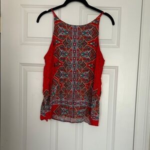 Renee C. Red and Blue Paisley Camisole